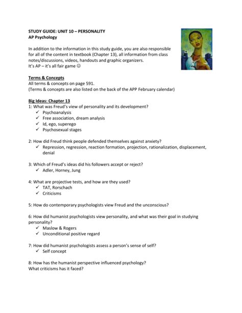 Pearson Personality Psychology Study Guide Answers Kindle Editon