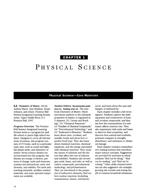 Pearson Prentice Hall Chemistry Workbook Answer Key Epub