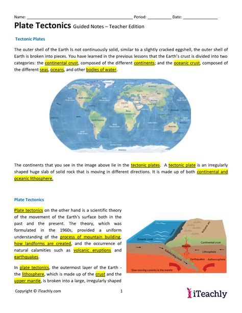 Pearsoned Plates Tectonics Guided And Study Answer Kindle Editon