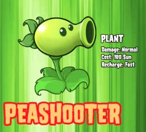 Peashooter (Cost: 100 Sun)