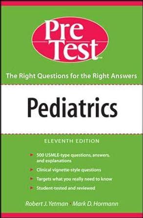 Pediatrics PreTest Self-Assessment and Review PreTest Series Reader