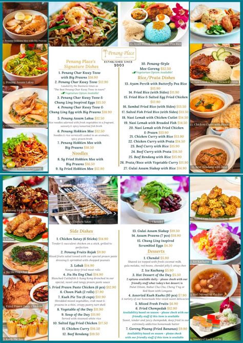 Penang Place A La Carte Menu: Savoring the Culinary Delights of the Pearl of the Orient