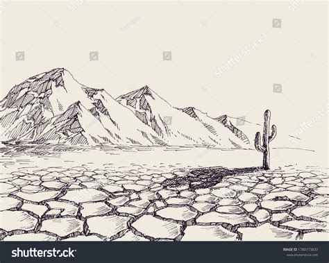 Pencil Desert Drawing