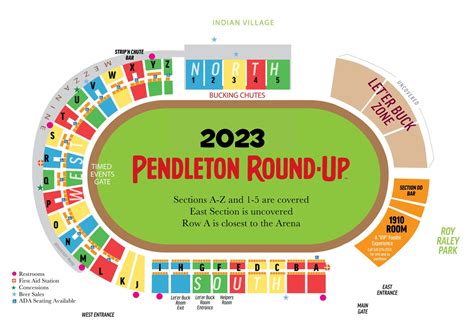 Pendleton Roundup Seating Chart