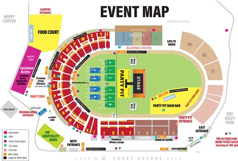 Pendleton Whiskey Fest Seating Chart Box Seats