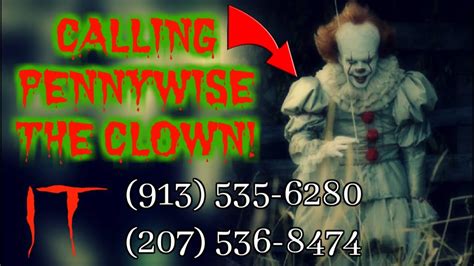 Pennywise's Phone Number: 1-800-PENNYWISE (1-800-736-6994)