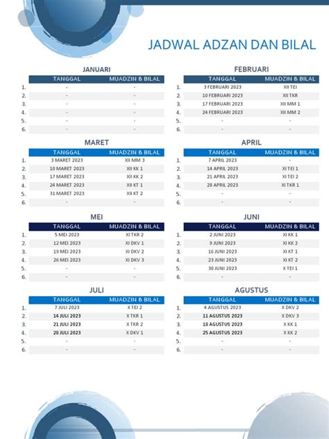 Pentingnya Jadwal Adzan