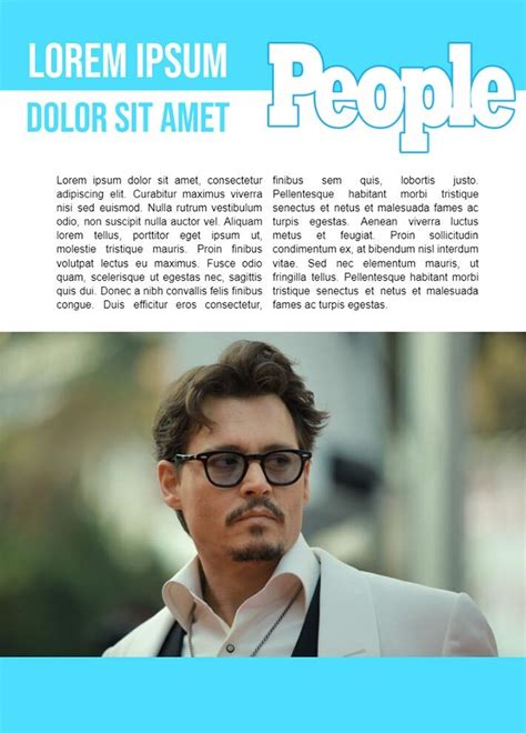 People Magazine Template