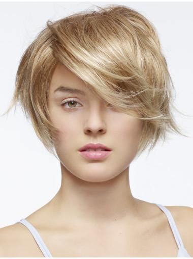 Perfect 4U: Blonde Short Straight Layered Popular Wigs 2025