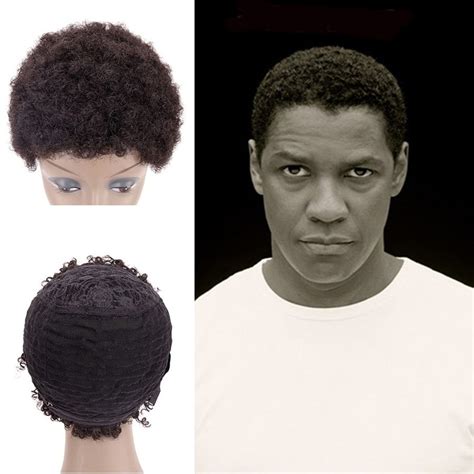 Perfect Black Curly Short Men Wigs