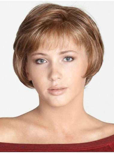 Perfect Blonde Monofilament Chin Length Synthetic Wigs