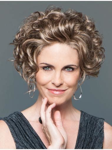 Perfect Short Curly Brown Elegant Classic Wigs