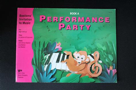 Performance Party Book A-D 4 Book Set WP278 WP279 WP280 WP281