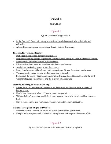 Period 4 AMSCO Textbook MCQs: Mastering the Content
