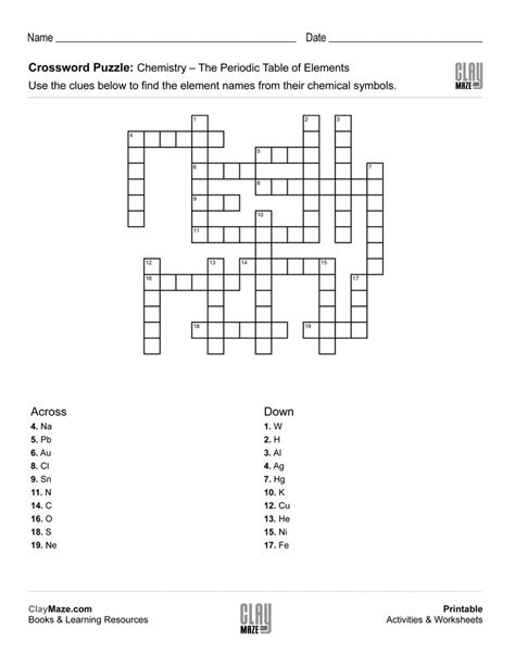 Periodic Table Puzzle Answers Doc