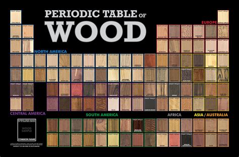 Periodic Table of Wood: A Comprehensive Guide to the Strength Properties of Different Wood Species