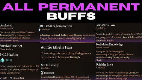 Permanent Buffs in BG3: Unlock Your True Potential with 10,000+ Words of Wisdom