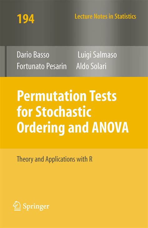 Permutation Tests for Stochastic Ordering and ANOVA Epub