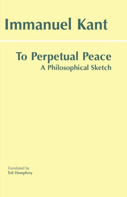 Perpetual Peace A Philosophical Sketch Doc