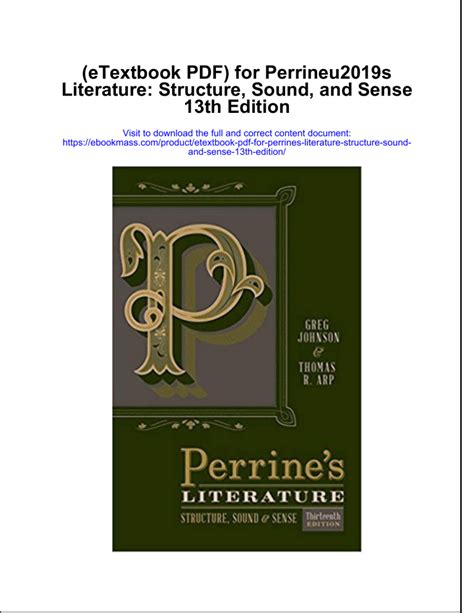 Perrine's Literature Structure, Sound & Sense 12th Edition Epub