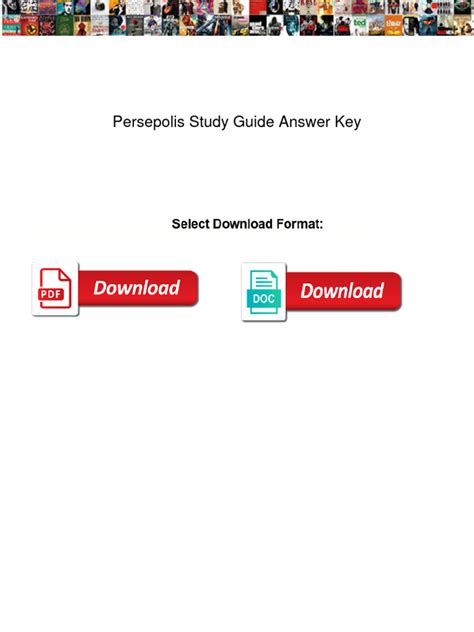 Persepolis Study Guide Answer Key Reader