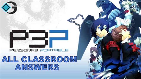 Persona 3 Portable Test Answers Kindle Editon