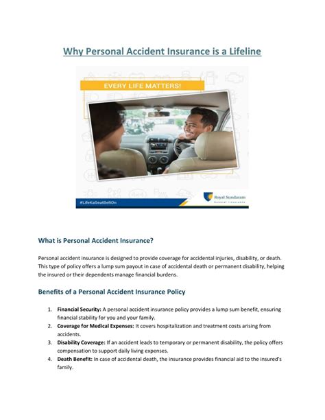 Personal Accident Insurance: Your Lifeline in Unforeseen Emergencies