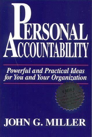 Personal Accountability Powerful and Practical Ideas for You and Your Organization PDF