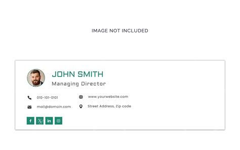 Personal Email Signature Template
