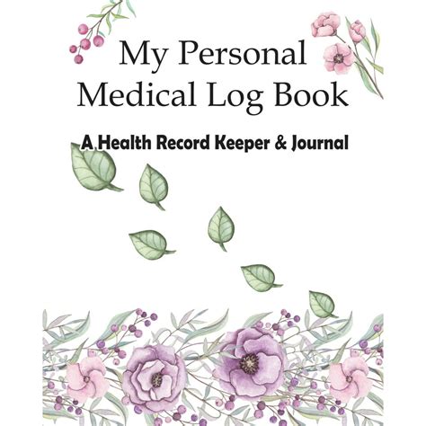 Personal Health Record Keeper and Logbook Epub