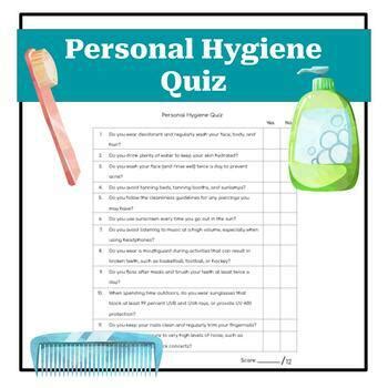 Personal Hygiene Quiz Answers Reader