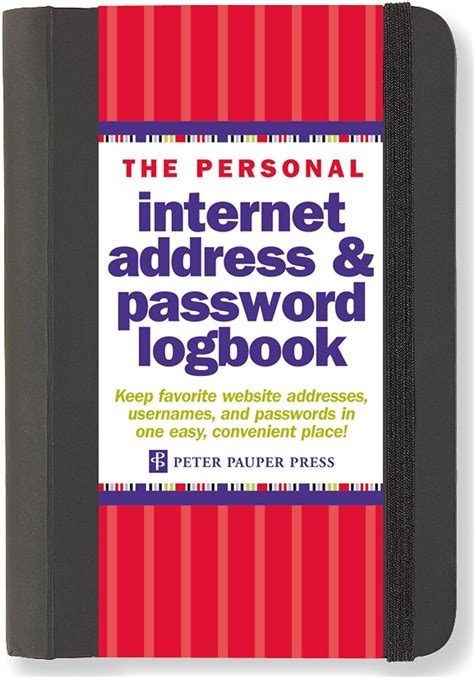 Personal Internet Address Password Book Epub