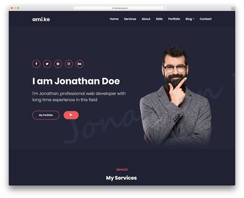 Personal Page Html Template