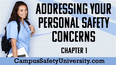 Personal safety concerns: