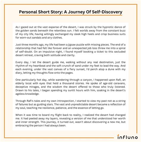 Personal stories and experiences: