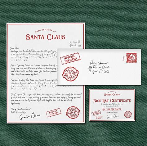 Personalised Letter From Santa Template