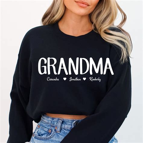 Personalized Grandmother Sweatshirts: A Heartfelt Expression of Love and Appreciation