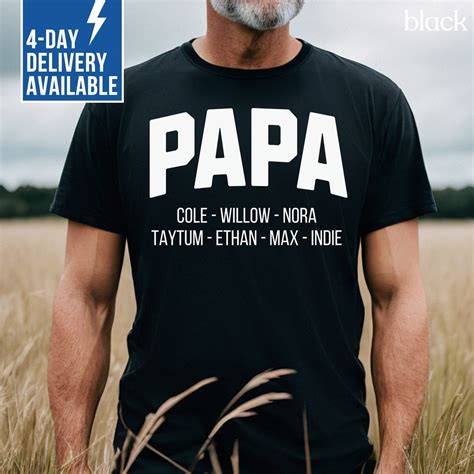 Personalized Papa Shirts: The Perfect Gift for Father's Day and Beyond