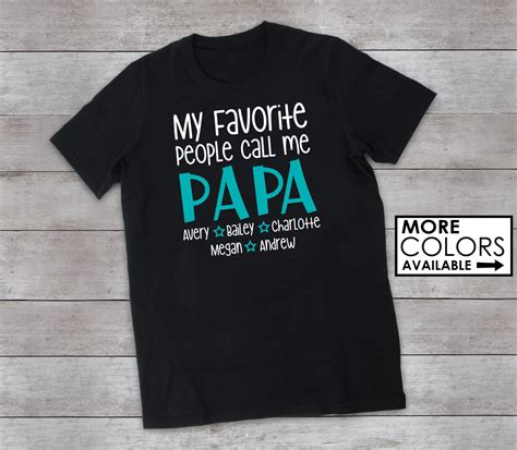 Personalized Papa T Shirts: Express Your Love and Appreciation