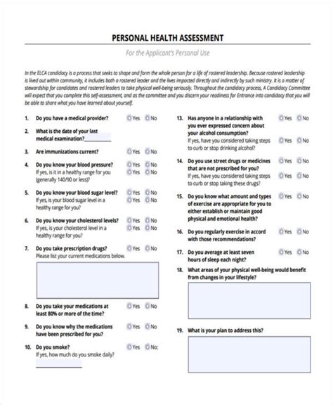 Personalized health assessments: