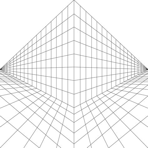 Perspective Drawing Grid Template