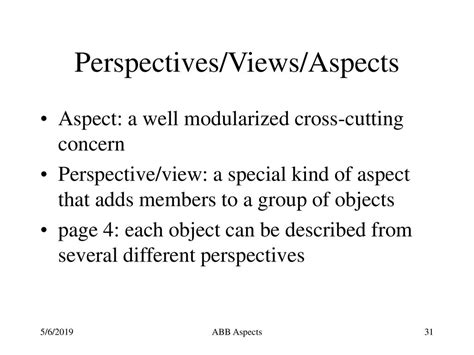 Perspectives on Aspect Reader