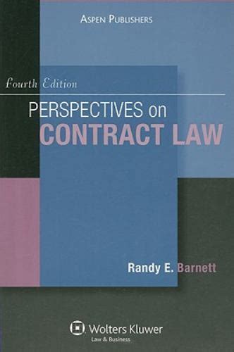 Perspectives on Contract Law Fourth Edition Aspen Coursebook Doc