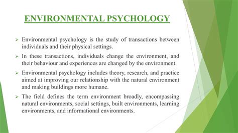 Perspectives on Environmental Psychology Reader