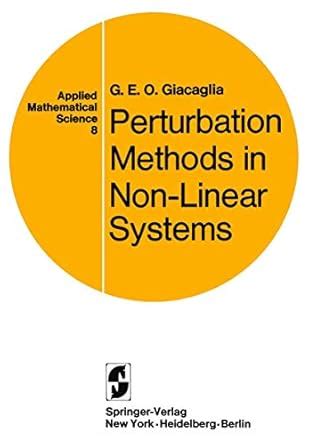 Perturbation Methods in Non-Linear Systems Epub