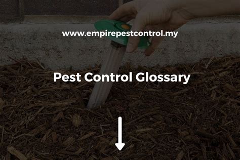 Pest Management A Glossary Reader