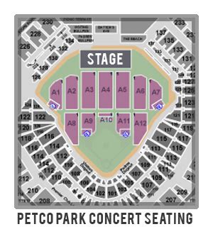 Petco Park Seating Chart Concert