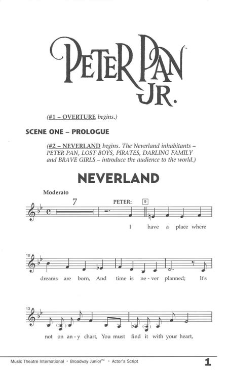 Peter Pan Jr Musical Script Ebook Doc