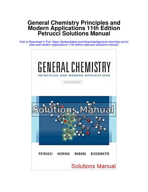 Petrucci General Chemistry Solutions Reader
