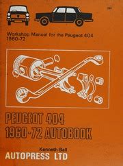 Peugeot 404 1960-74 Autobook (The autobook series of workshop manuals) Ebook Epub